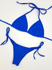 Royal Blue Micro Scrunch Bikini