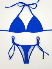 Royal Blue Thong Bikini