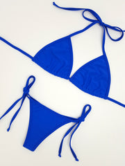 Royal Blue Thong Bikini