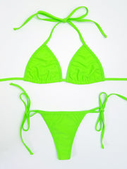 Neon Green Brazilian Bikini