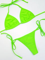 Neon Green Brazilian Bikini
