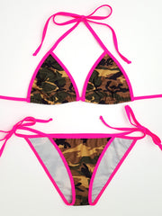 Camouflage with Pink Full Bikini