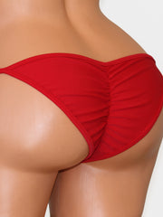 Red Scrunch Butt Bikini